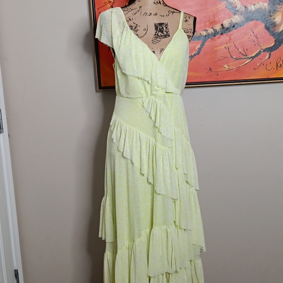 Torrid Mesh Floral Ruffle Midi Dress Size 1X - Picture 11 of 12